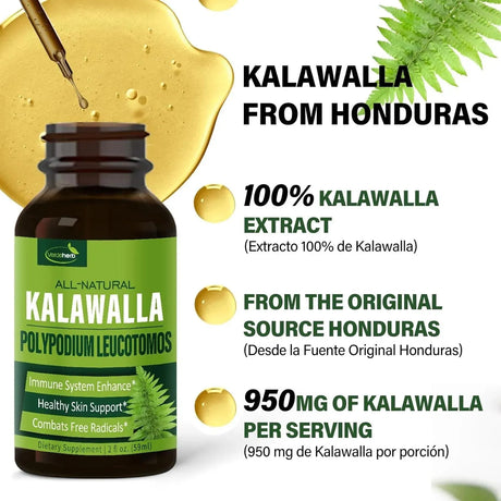 VERDEHERB - Verdeherb Kalawalla Root (Polypodium leucotomos) 59Ml. - The Red Vitamin MX - Suplementos Alimenticios - {{ shop.shopifyCountryName }}