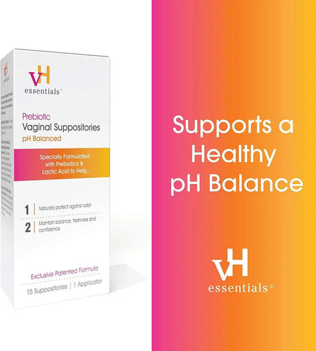 VH ESSENTIALS - vH essentials Prebiotic PH Balanced Vaginal Suppositories 15 Supositorios + 1 Aplicador - The Red Vitamin MX - Supositorios De Ácido Bórico - {{ shop.shopifyCountryName }}