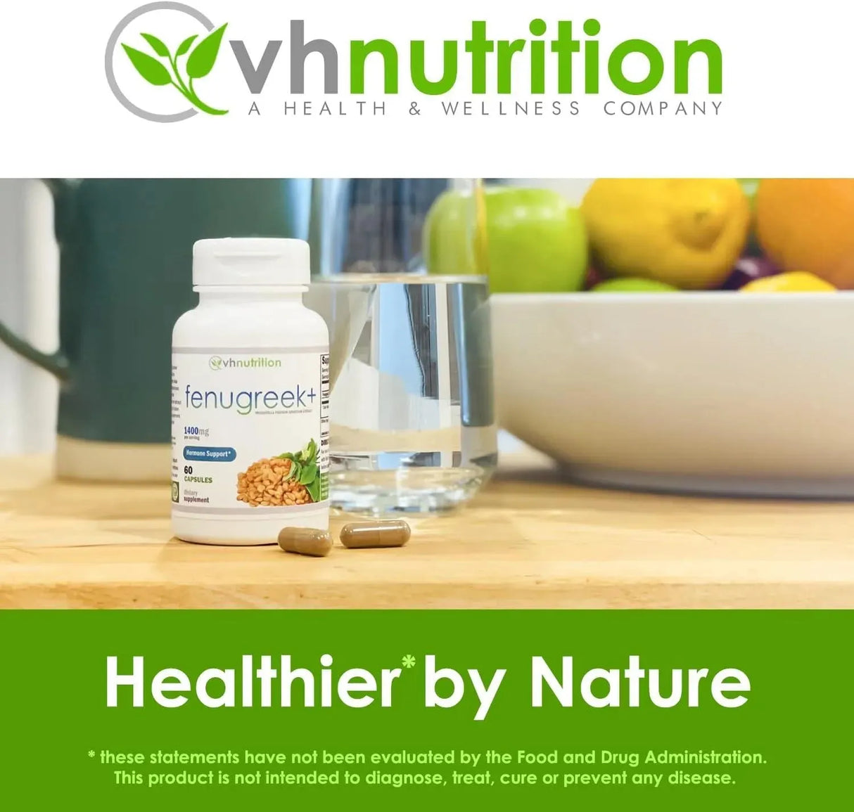 VH NUTRITION - VH Nutrition Fenugreek+ 1400Mg. 60 Capsulas - The Red Vitamin MX - Suplementos Alimenticios - {{ shop.shopifyCountryName }}