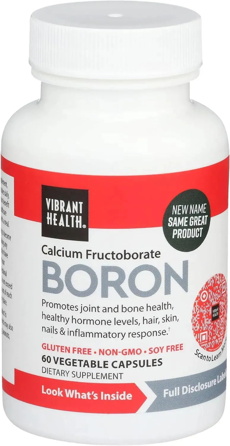 VIBRANT HEALTH - Vibrant Health Super Natural Boron 60 Capsulas - The Red Vitamin MX - Suplementos Alimenticios - {{ shop.shopifyCountryName }}