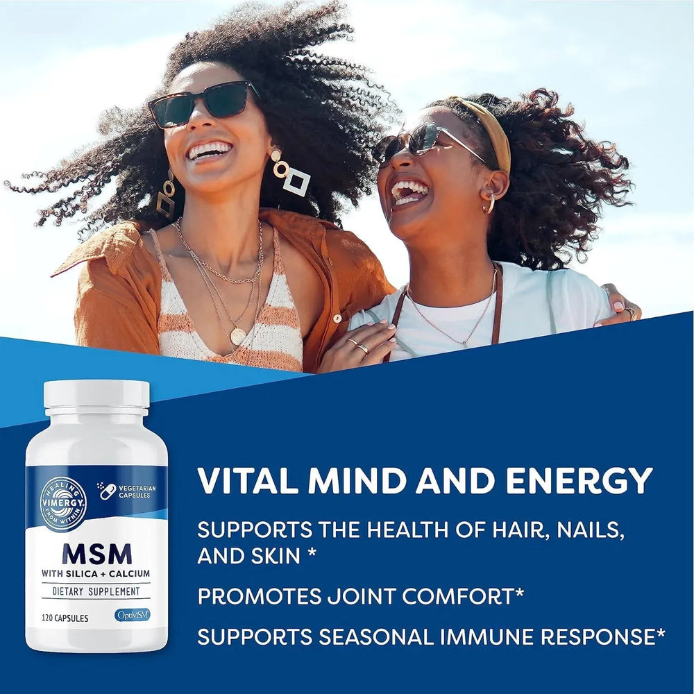 VIMERGY - Vimergy MSM with Silica + Calcium 120 Capsulas - The Red Vitamin MX - Suplementos Alimenticios - {{ shop.shopifyCountryName }}