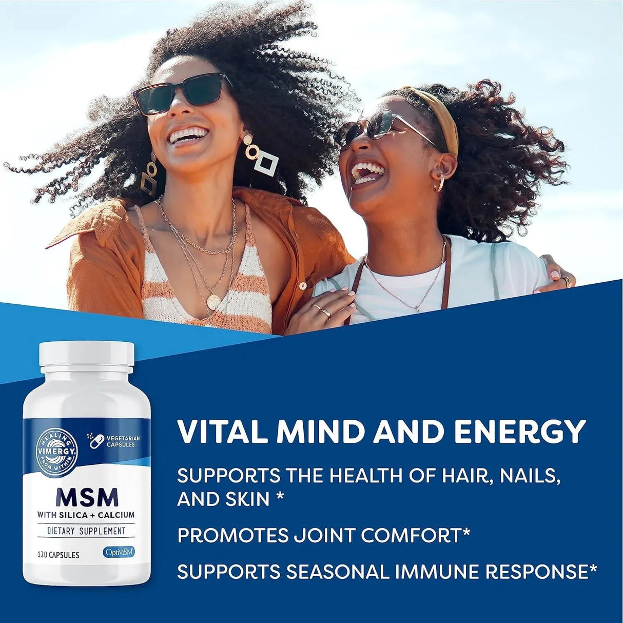 VIMERGY - Vimergy MSM with Silica + Calcium 120 Capsulas - The Red Vitamin MX - Suplementos Alimenticios - {{ shop.shopifyCountryName }}