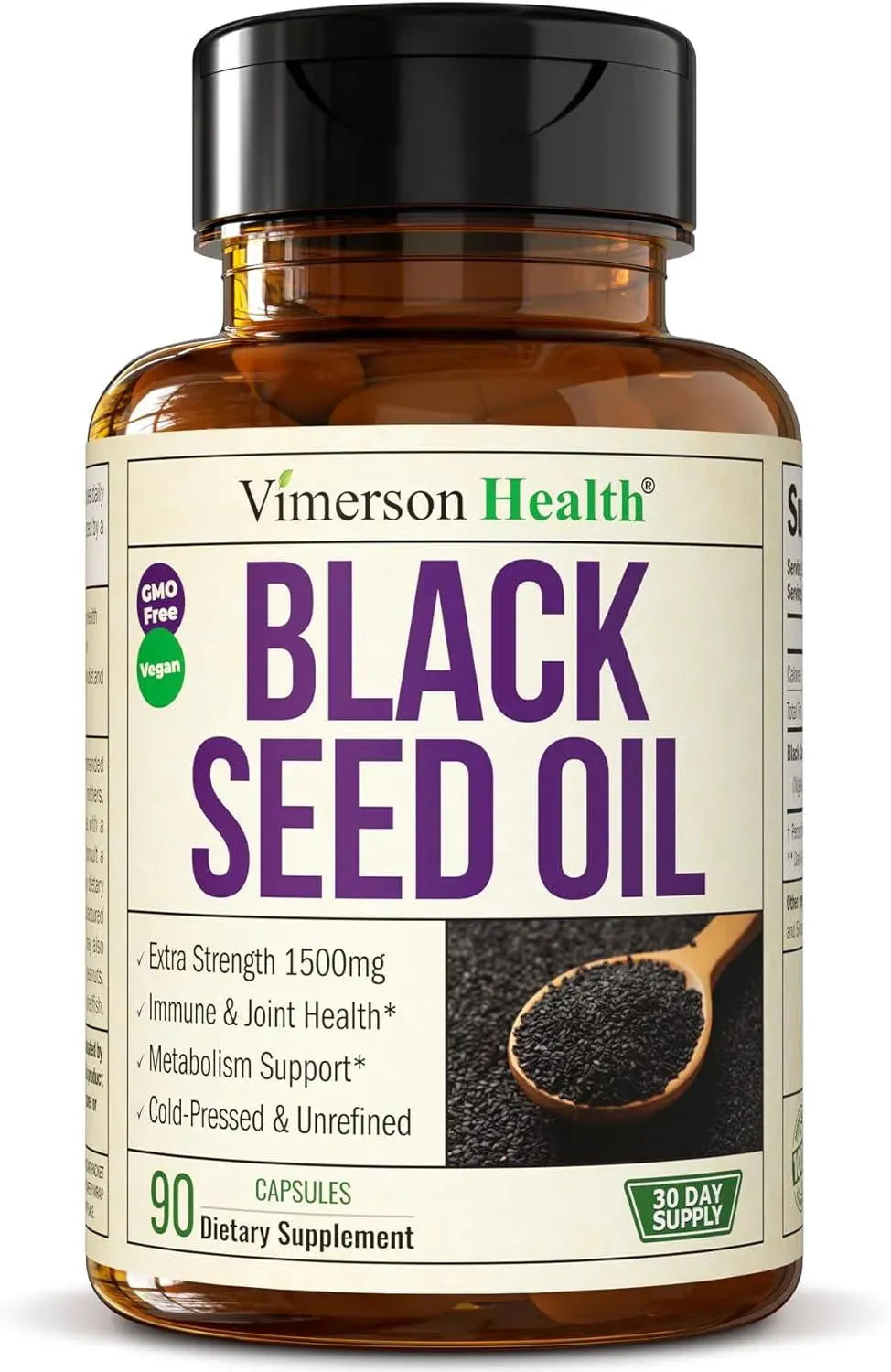 VIMERSON HEALTH - Vimerson Health Black Seed Oil 1500Mg. 90 Capsulas - The Red Vitamin MX - Suplementos Alimenticios - {{ shop.shopifyCountryName }}