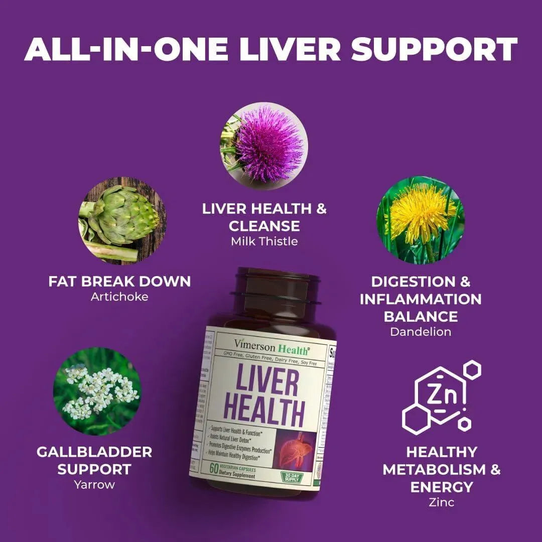 VIMERSON HEALTH - Vimerson Health Liver Cleanse Detox & Repair 60 Capsulas - The Red Vitamin MX - Suplementos Alimenticios - {{ shop.shopifyCountryName }}