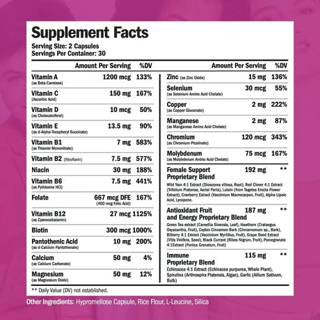 VIMERSON HEALTH - Vimerson Health Multivitamin for Women 60 Capsulas - The Red Vitamin MX - Suplementos Alimenticios - {{ shop.shopifyCountryName }}