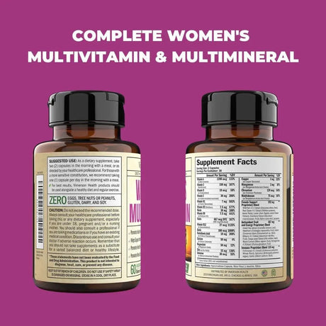 VIMERSON HEALTH - Vimerson Health Multivitamin for Women 60 Capsulas - The Red Vitamin MX - Suplementos Alimenticios - {{ shop.shopifyCountryName }}