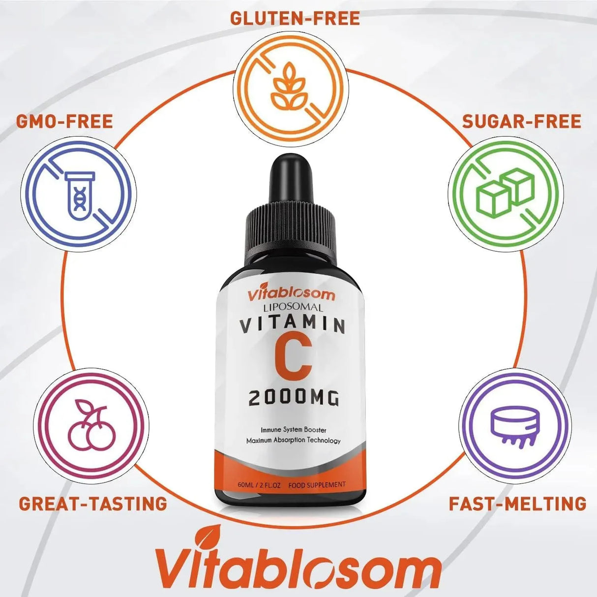 VITABLOSOM - Vitablosom Liposomal Vitamin C 2000Mg. 60Ml. 2 Pack - The Red Vitamin MX - Suplementos Alimenticios - {{ shop.shopifyCountryName }}