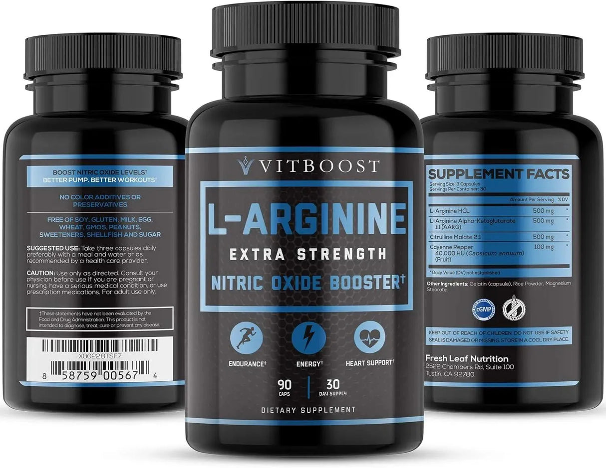 VITABOOST - VITBOOST Extra Strength L Arginine 1500Mg. 90 Capsulas - The Red Vitamin MX - Suplementos Alimenticios - {{ shop.shopifyCountryName }}