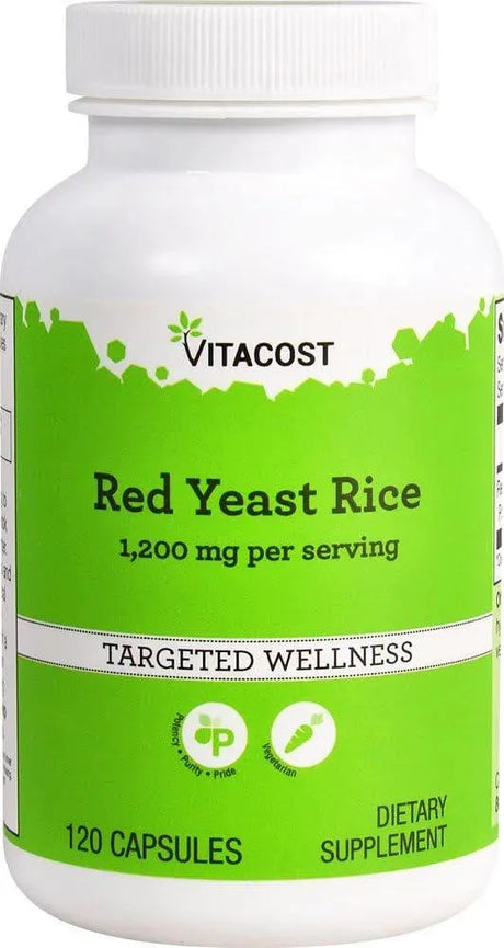 VITACOST - Vitacost Red Yeast Rice 1200Mg. 120 Capsulas - The Red Vitamin MX - Suplementos Alimenticios - {{ shop.shopifyCountryName }}