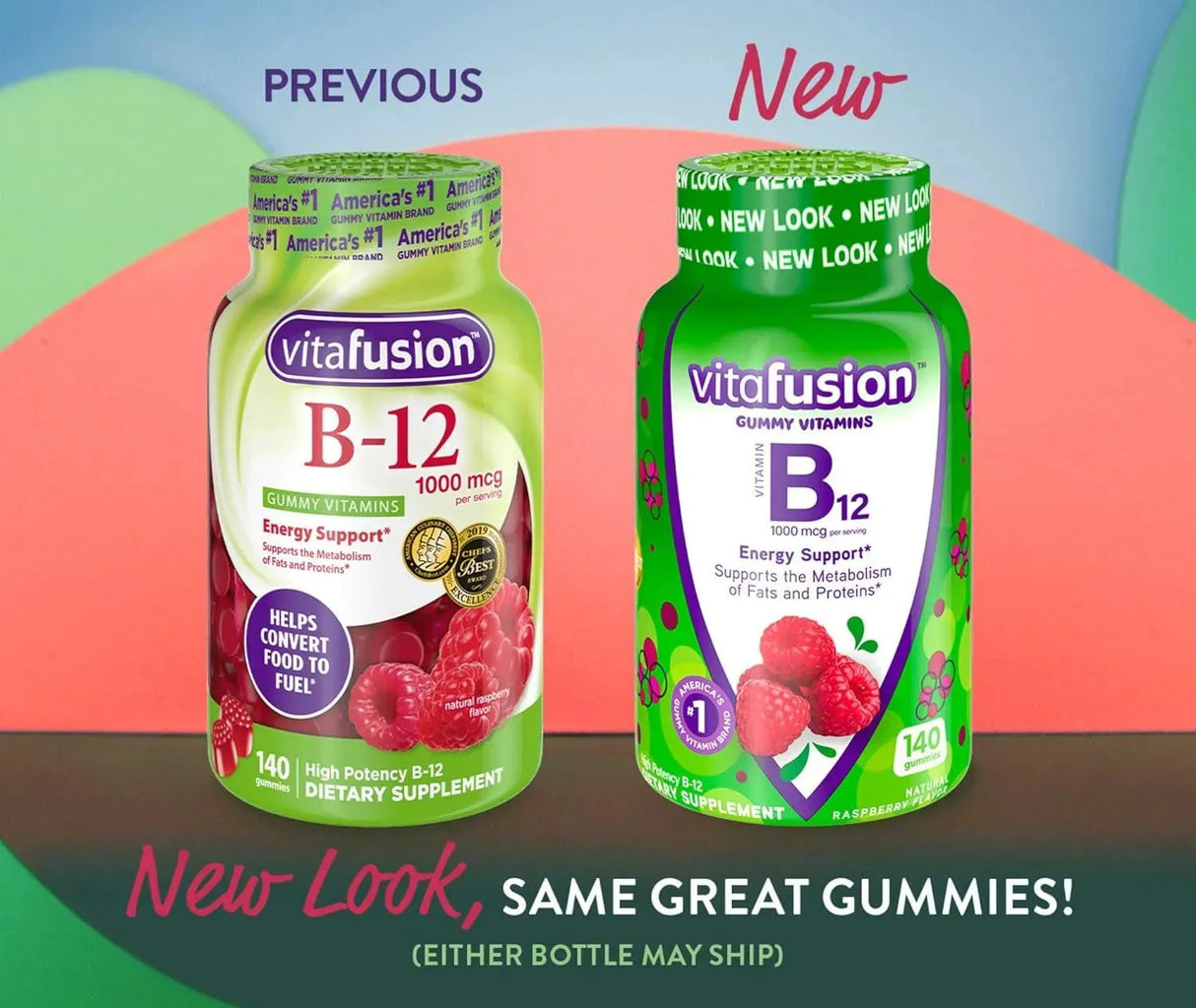 VITAFUSION - Vitafusion B12 Gummy Vitamins 60 Gomitas - The Red Vitamin MX - Suplementos Alimenticios - {{ shop.shopifyCountryName }}