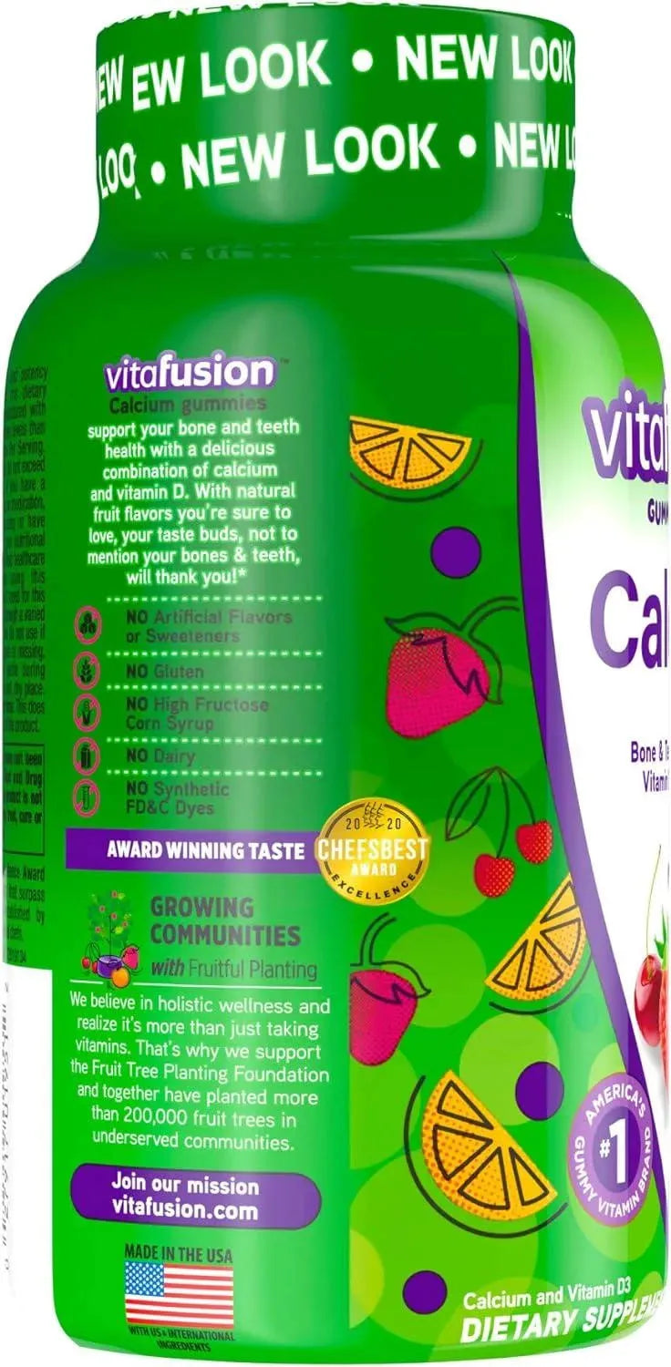 VITAFUSION - Vitafusion Calcium Gummy 500Mg. 100 Gomitas - The Red Vitamin MX - Suplementos Alimenticios - {{ shop.shopifyCountryName }}