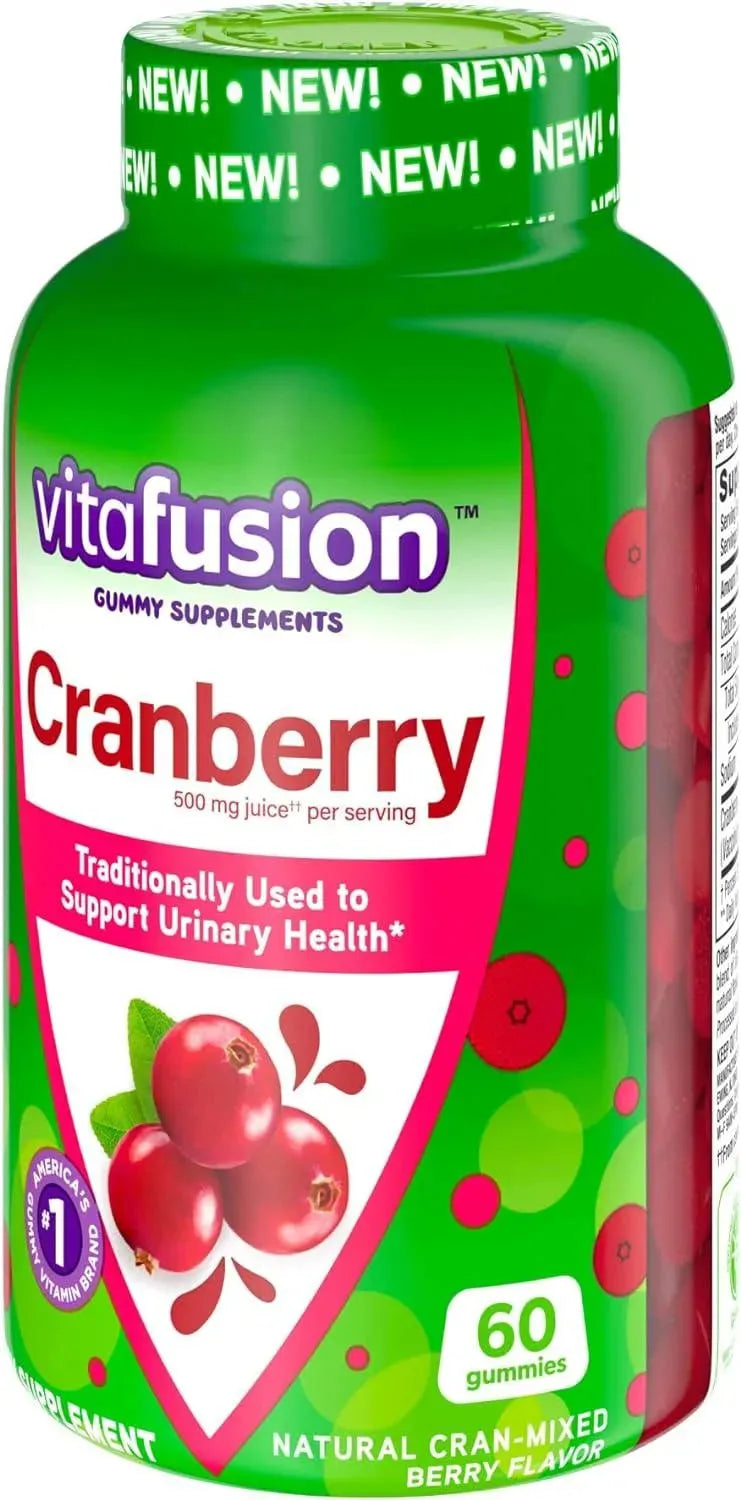 VITAFUSION - Vitafusion Cranberry Gummies for Women 500Mg. 60 Gomitas - The Red Vitamin MX - Suplementos Alimenticios - {{ shop.shopifyCountryName }}