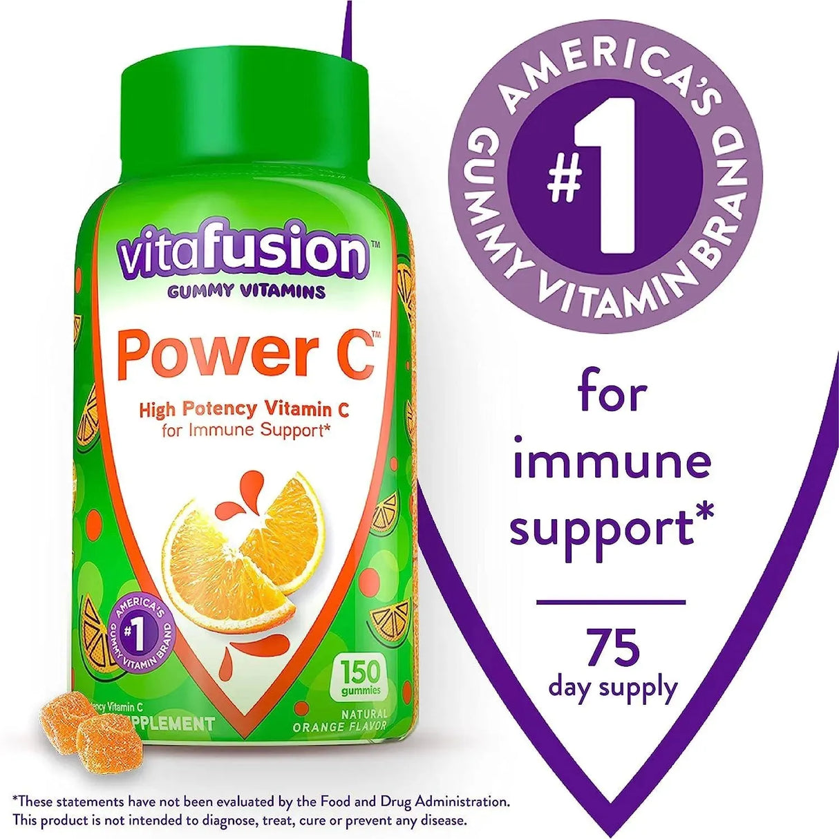 VITAFUSION - Vitafusion Power C Vitamin C Gummies for Immune Support 150 Gomitas - The Red Vitamin MX - Suplementos Alimenticios - {{ shop.shopifyCountryName }}