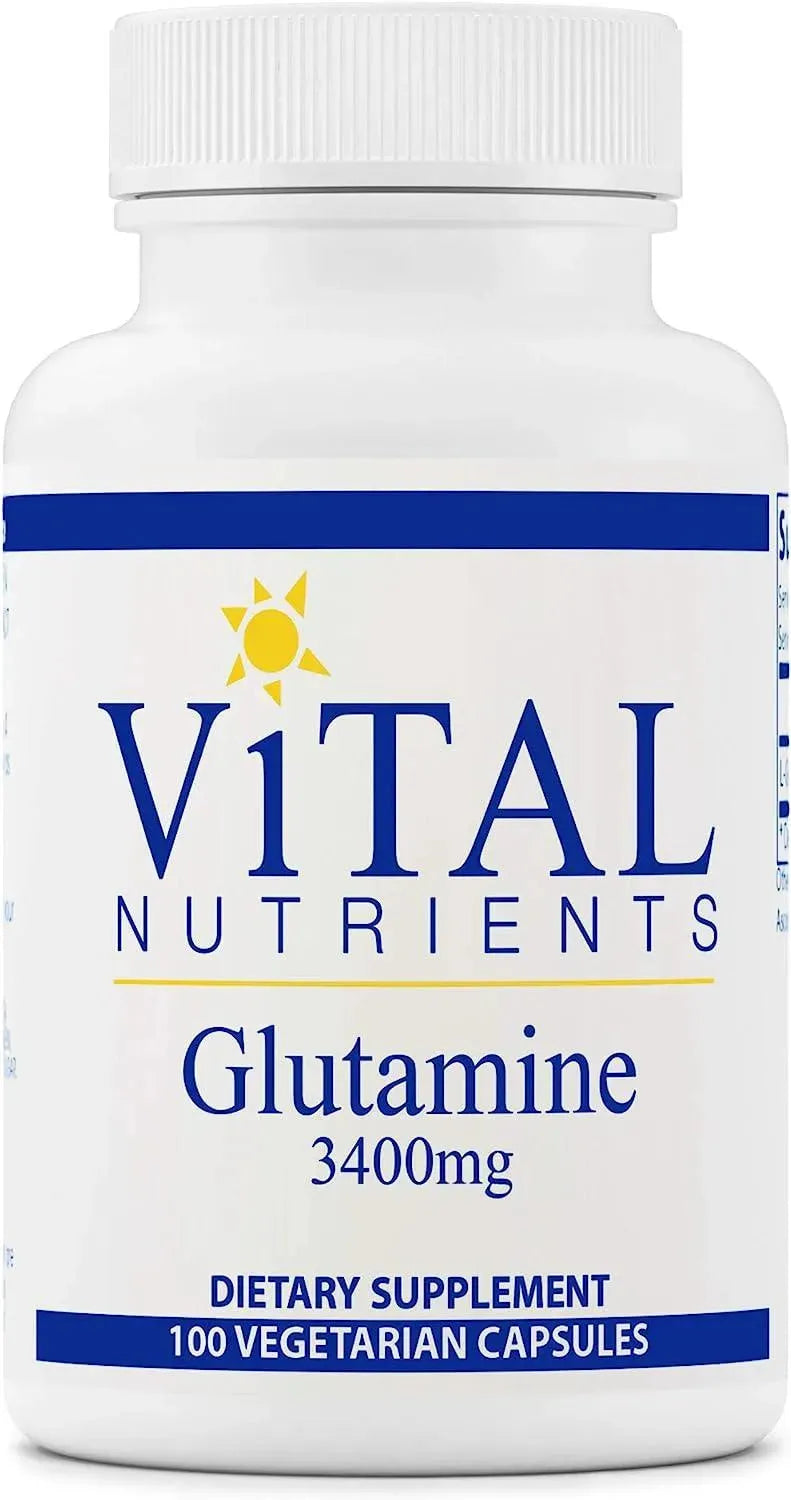 VITAL NUTRIENTS - Vital Nutrients Glutamine 3400Mg. 100 Capsulas - The Red Vitamin MX - Suplementos Alimenticios - {{ shop.shopifyCountryName }}