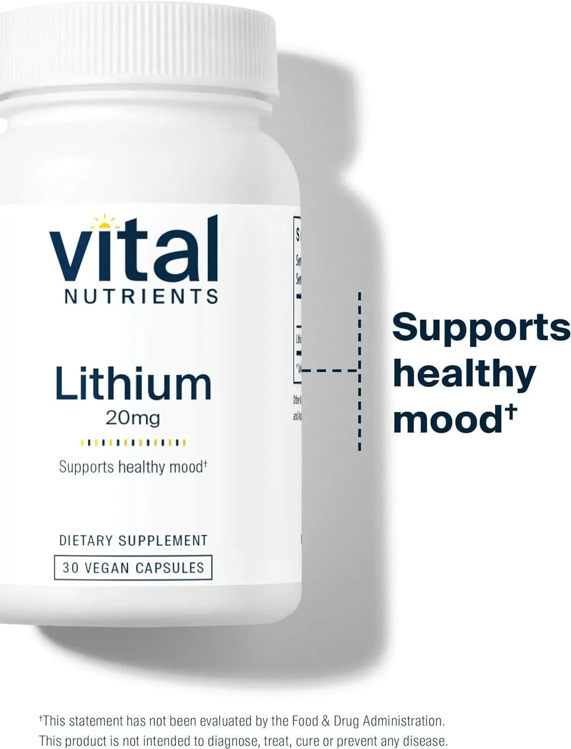VITAL NUTRIENTS - Vital Nutrients Lithium Orotate 20Mg. 30 Capsulas - The Red Vitamin MX - Suplementos Alimenticios - {{ shop.shopifyCountryName }}