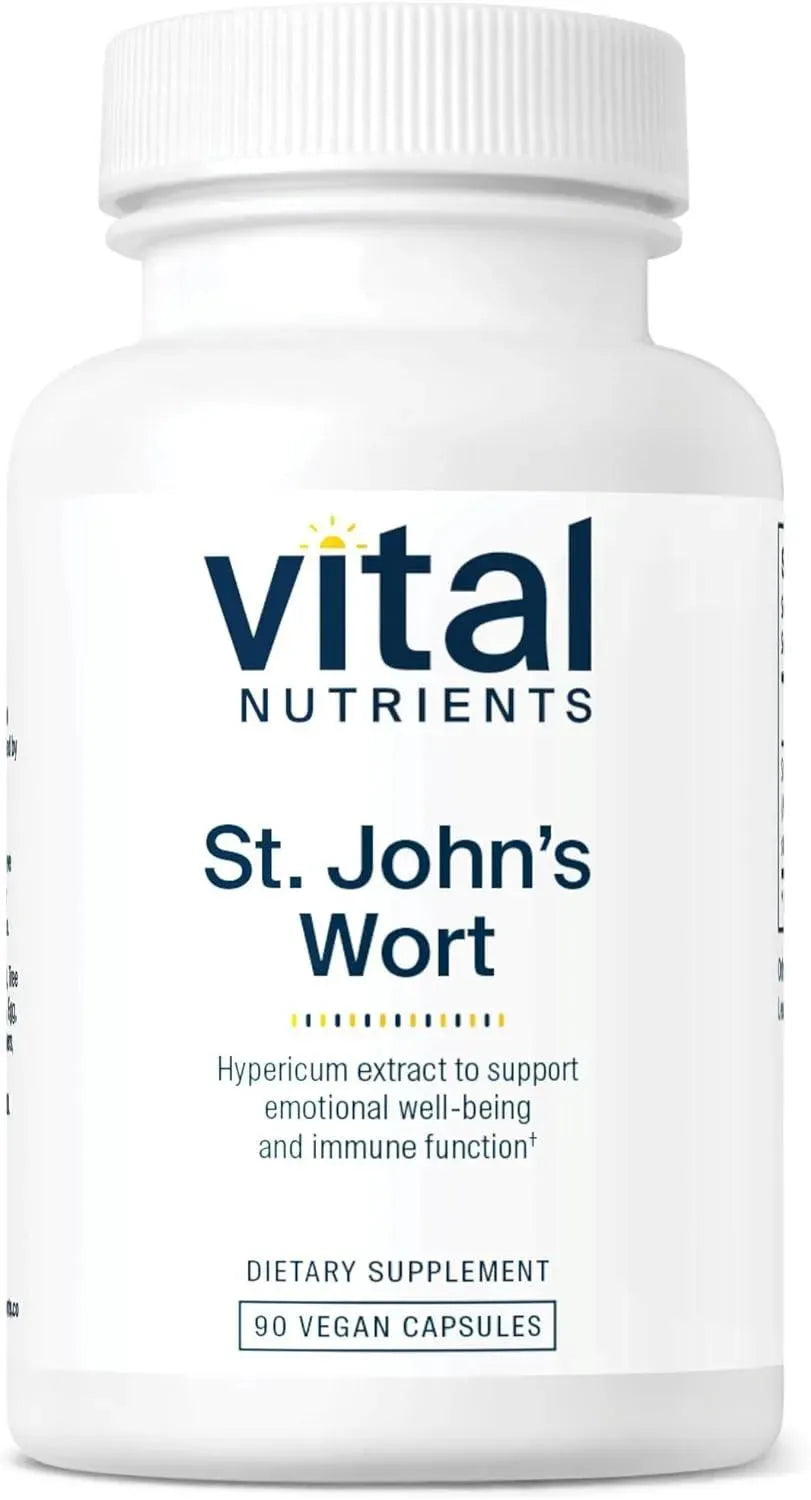 VITAL NUTRIENTS - Vital Nutrients St John's Wort 300Mg. 90 Capsulas - The Red Vitamin MX - Suplementos Alimenticios - {{ shop.shopifyCountryName }}