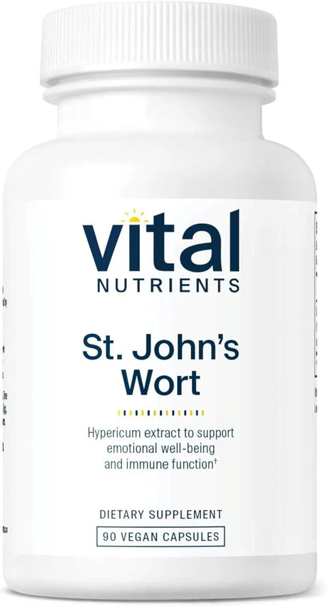 VITAL NUTRIENTS - Vital Nutrients St John's Wort 300Mg. 90 Capsulas - The Red Vitamin MX - Suplementos Alimenticios - {{ shop.shopifyCountryName }}