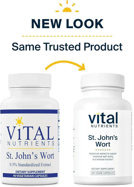 VITAL NUTRIENTS - Vital Nutrients St John's Wort 300Mg. 90 Capsulas - The Red Vitamin MX - Suplementos Alimenticios - {{ shop.shopifyCountryName }}