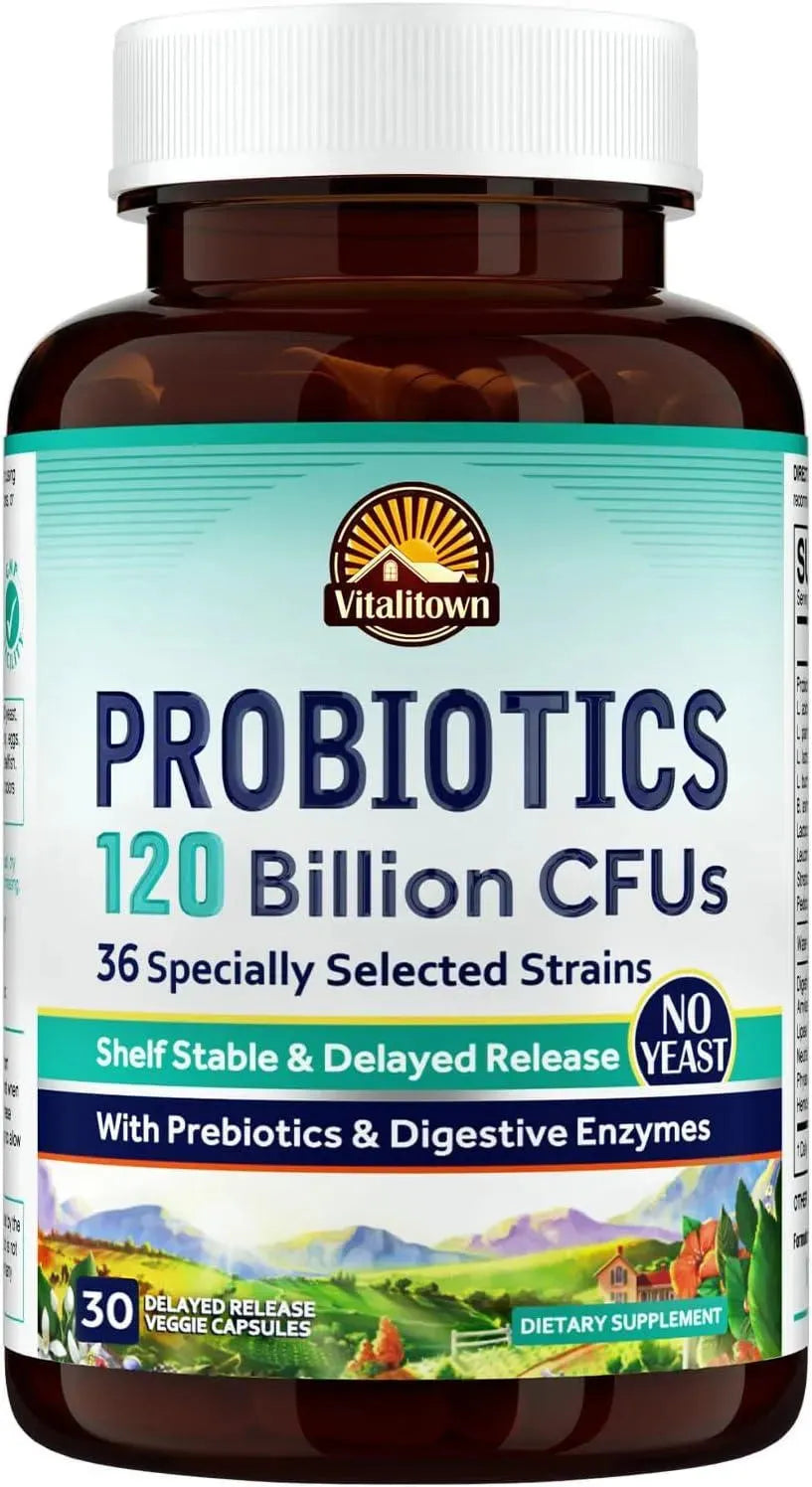 VITALITOWN - Vitalitown Probiotics 120 Billion CFUs 30 Capsulas - The Red Vitamin MX - Suplementos Alimenticios - {{ shop.shopifyCountryName }}