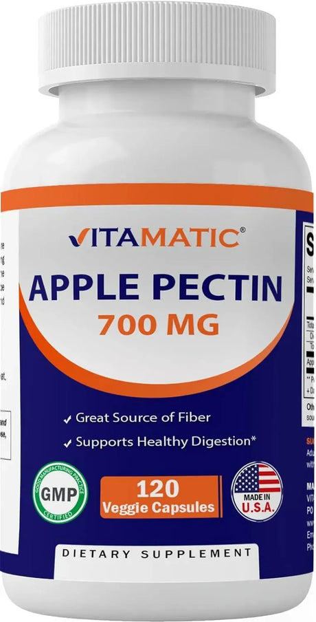 VITAMATIC - Vitamatic Apple Pectin 700Mg. 120 Capsulas - The Red Vitamin MX - Suplementos Alimenticios - {{ shop.shopifyCountryName }}