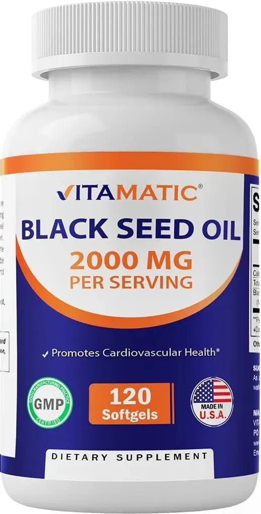VITAMATIC - Vitamatic Black Seed Oil 2000Mg. 120 Capsulas Blandas - The Red Vitamin MX - Suplementos Alimenticios - {{ shop.shopifyCountryName }}