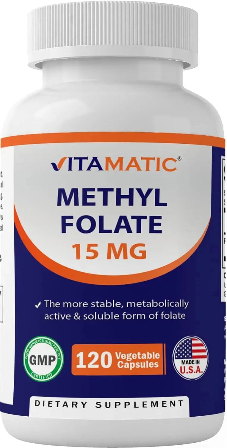 VITAMATIC - Vitamatic Methyl Folate 15Mg. 120 Capsulas - The Red Vitamin MX - Suplementos Alimenticios - {{ shop.shopifyCountryName }}