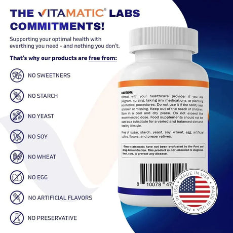 VITAMATIC - Vitamatic TMG 1000Mg. 120 Tabletas 3 Pack - The Red Vitamin MX - Suplementos Alimenticios - {{ shop.shopifyCountryName }}