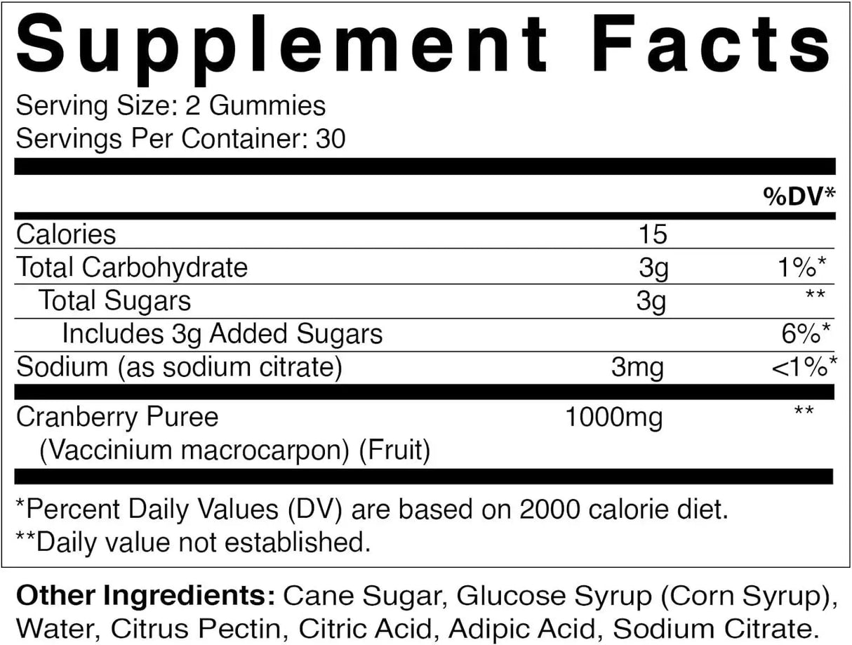 VITAMATIC - Vitamatic Vegan Cranberry Gummies 1000Mg. 120 Gomitas - The Red Vitamin MX - Suplementos Alimenticios - {{ shop.shopifyCountryName }}