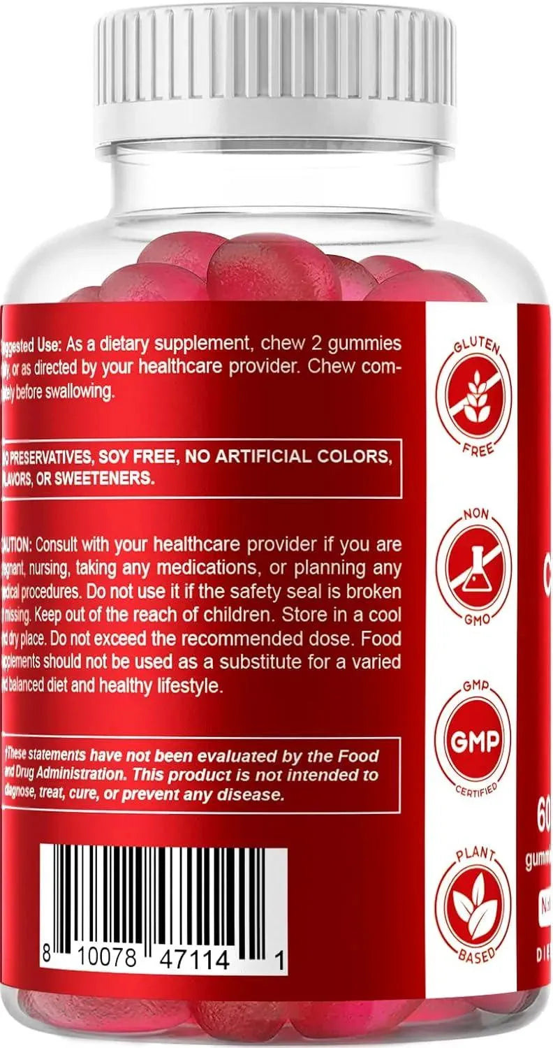 VITAMATIC - Vitamatic Vegan Cranberry Gummies 1000Mg. 120 Gomitas - The Red Vitamin MX - Suplementos Alimenticios - {{ shop.shopifyCountryName }}