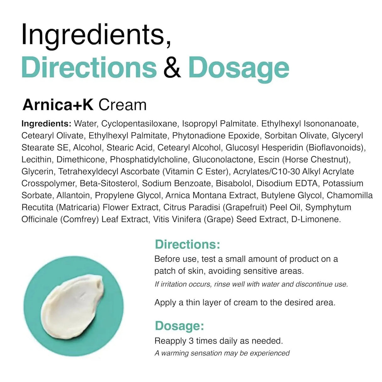 VITAMEDICA - VitaMedica Arnica + Vitamin K Oxide Topical Cream 0.5 Oz. - The Red Vitamin MX - Suplementos Alimenticios - {{ shop.shopifyCountryName }}