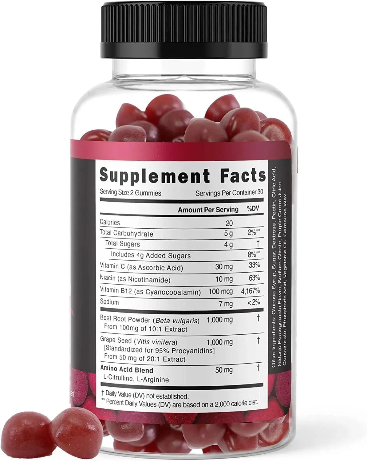 VITAMIZED - VITAMIZED Potent Beetroot Gummies 1000Mg. 60 Gomitas - The Red Vitamin MX - Suplementos Alimenticios - {{ shop.shopifyCountryName }}
