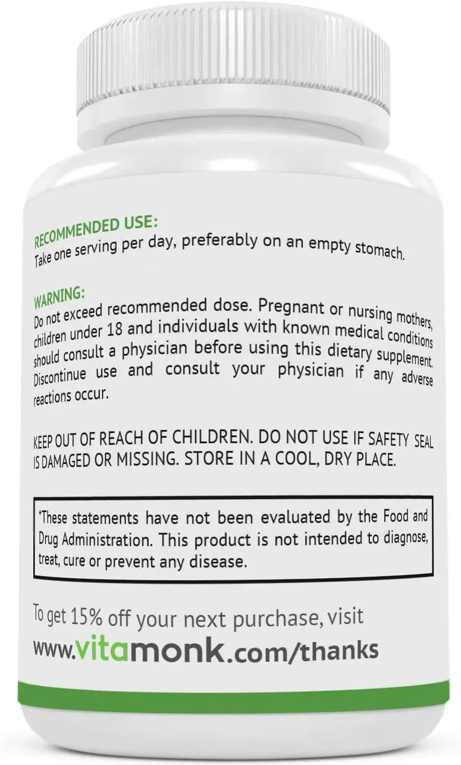 VITAMONK - VitaMonk L Theanine 400Mg. 60 Capsulas - The Red Vitamin MX - Suplementos Alimenticios - {{ shop.shopifyCountryName }}