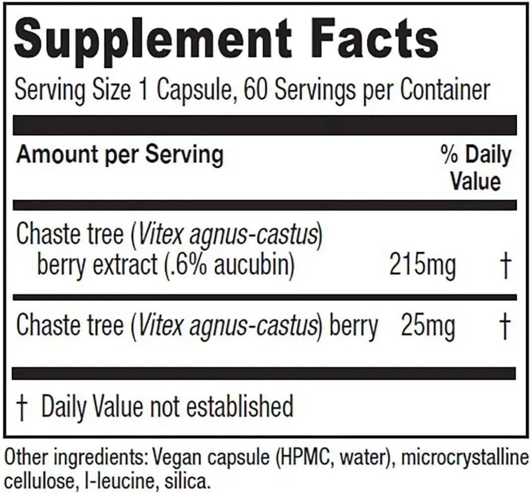 VITANICA - Vitanica Chaste Tree Berry Extract 60 Capsulas - The Red Vitamin MX - Suplementos Alimenticios - {{ shop.shopifyCountryName }}