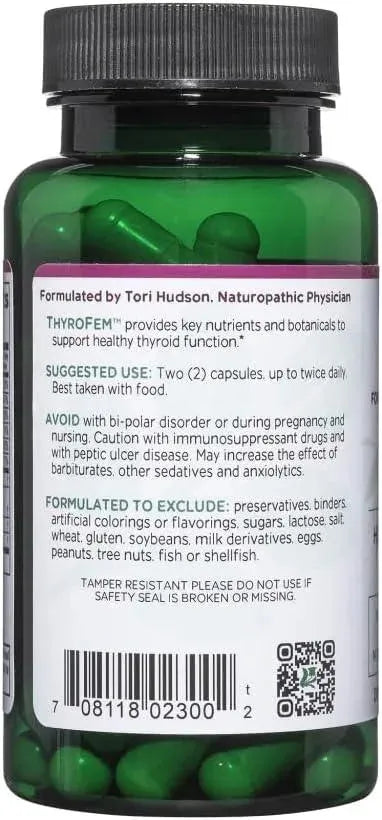 VITANICA - Vitanica ThyroFem Thyroid Gland Support 60 Capsulas - The Red Vitamin MX - Suplementos Alimenticios - {{ shop.shopifyCountryName }}