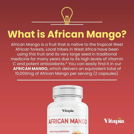 VITAPIA - Vitapia African Mango 10,000Mg. 180 Capsulas - The Red Vitamin MX - Suplementos Alimenticios - {{ shop.shopifyCountryName }}
