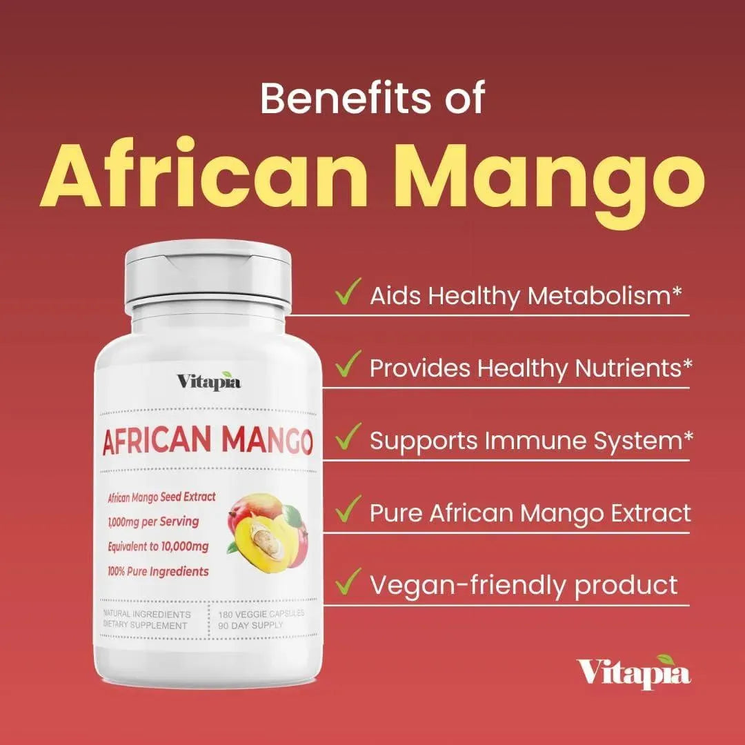 VITAPIA - Vitapia African Mango 10,000Mg. 180 Capsulas - The Red Vitamin MX - Suplementos Alimenticios - {{ shop.shopifyCountryName }}