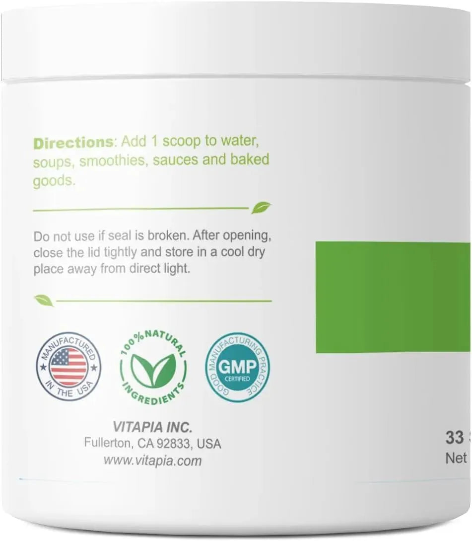 VITAPIA - Vitapia Organic Broccoli Sprout Powder High in Sulforaphane 33 Servicios 100Gr. - The Red Vitamin MX - Suplementos Alimenticios - {{ shop.shopifyCountryName }}