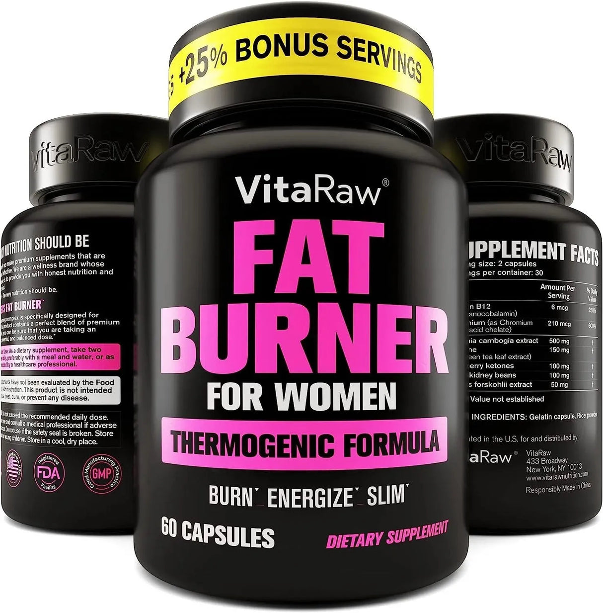 VITARAW - VitaRaw Weight Loss Pills for Women 60 Capsulas - The Red Vitamin MX - Suplementos Alimenticios - {{ shop.shopifyCountryName }}