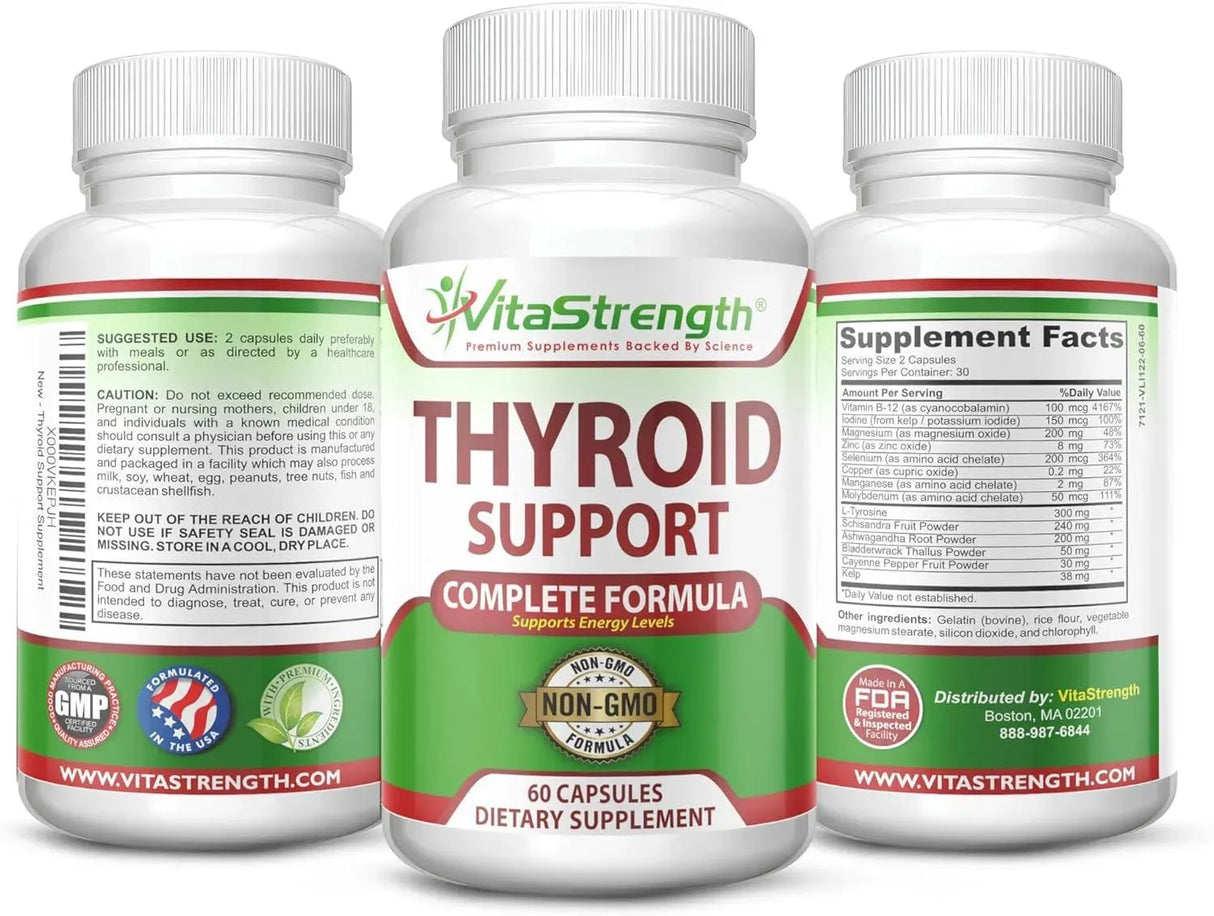 VITASTRENGTH - VitaStrength Thyroid Support 60 Capsulas - The Red Vitamin MX - Suplementos Alimenticios - {{ shop.shopifyCountryName }}