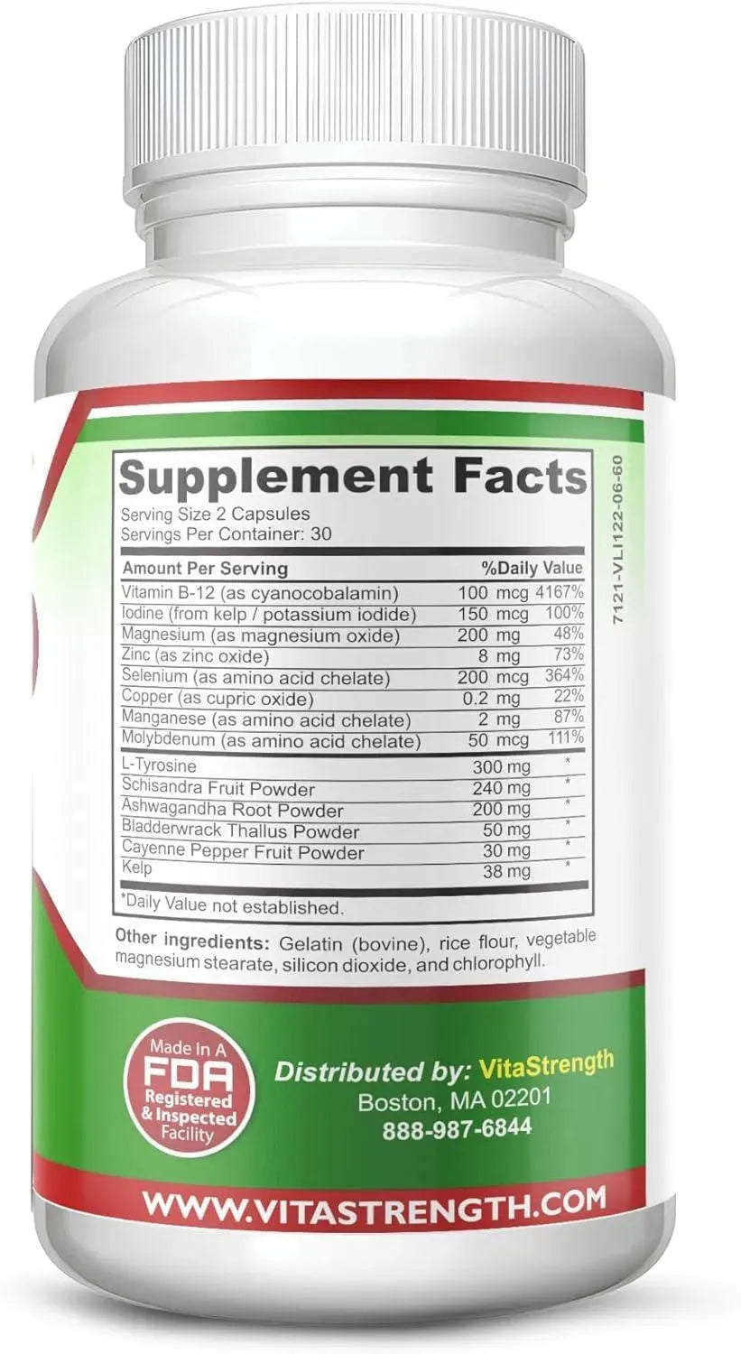 VITASTRENGTH - VitaStrength Thyroid Support 60 Capsulas - The Red Vitamin MX - Suplementos Alimenticios - {{ shop.shopifyCountryName }}