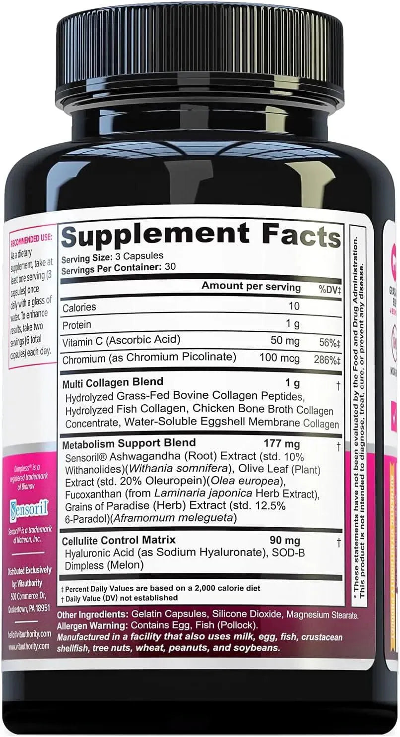 VITAUTHORITY - Vitauthority Multi Collagen Burn 90 Capsulas - The Red Vitamin MX - Suplementos Alimenticios - {{ shop.shopifyCountryName }}