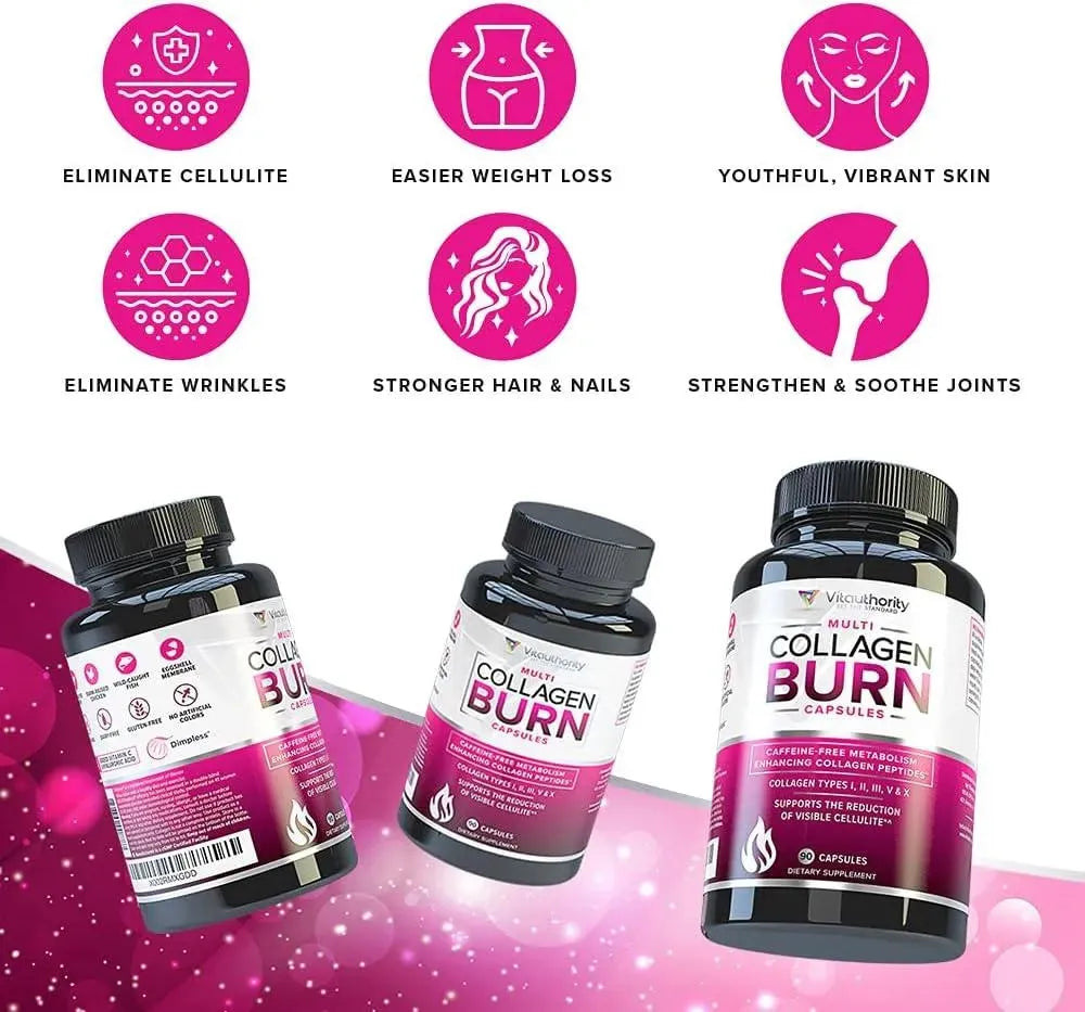 VITAUTHORITY - Vitauthority Multi Collagen Burn 90 Capsulas - The Red Vitamin MX - Suplementos Alimenticios - {{ shop.shopifyCountryName }}