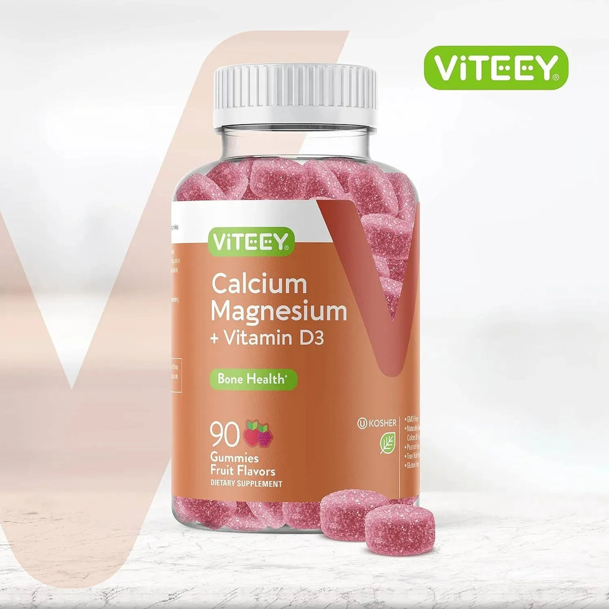 VITEEY - Viteey Calcium Magnesium Gummies with Vitamin D3 90 Gomitas - The Red Vitamin MX - Suplementos Alimenticios - {{ shop.shopifyCountryName }}