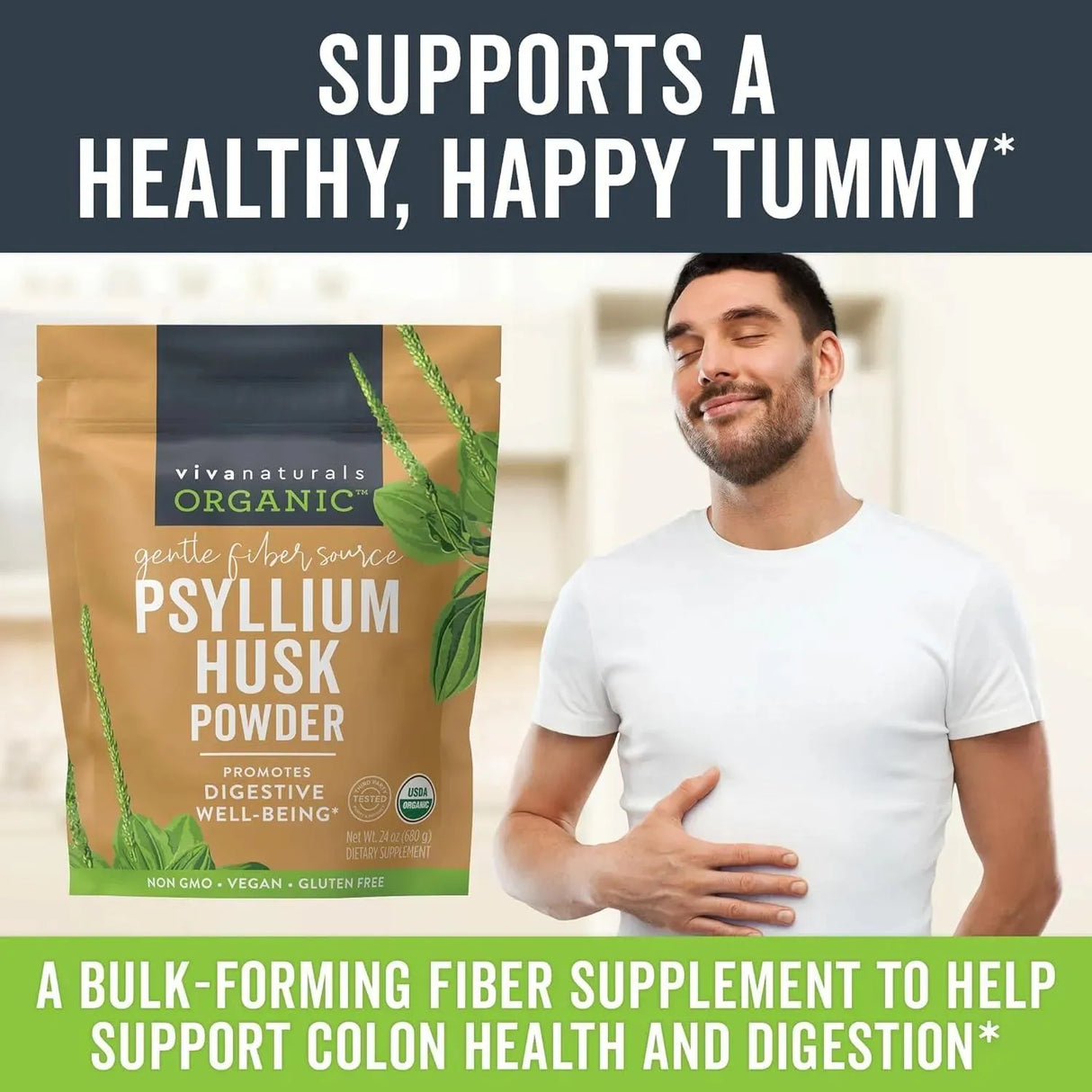 VIVA NATURALS - Viva Naturals Organic Psyllium Husk Powder 680Gr. - The Red Vitamin MX - Suplementos Alimenticios - {{ shop.shopifyCountryName }}