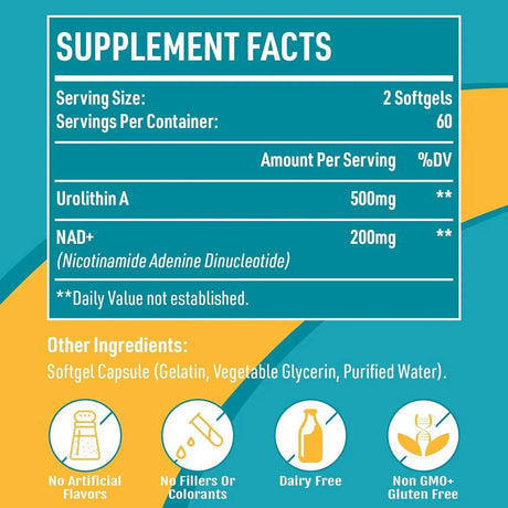 VIVACITYX - Vivacityx Urolithin A 120 Capsulas Blandas - The Red Vitamin MX - Suplementos Alimenticios - {{ shop.shopifyCountryName }}