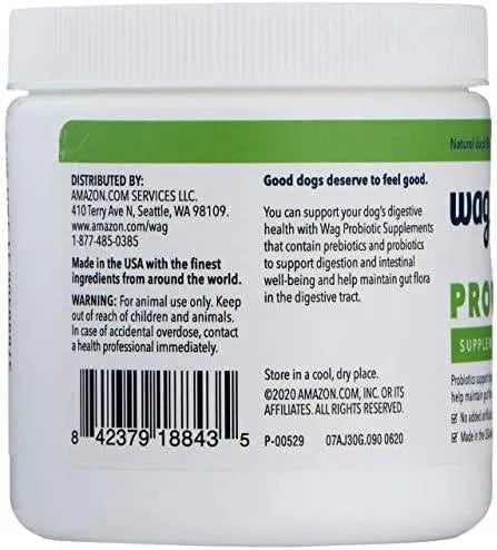 WAG - Wag Probiotic Supplement Chews for Dogs Natural Duck Flavor 90 Masticables - The Red Vitamin MX - Probióticos Para Perros - {{ shop.shopifyCountryName }}
