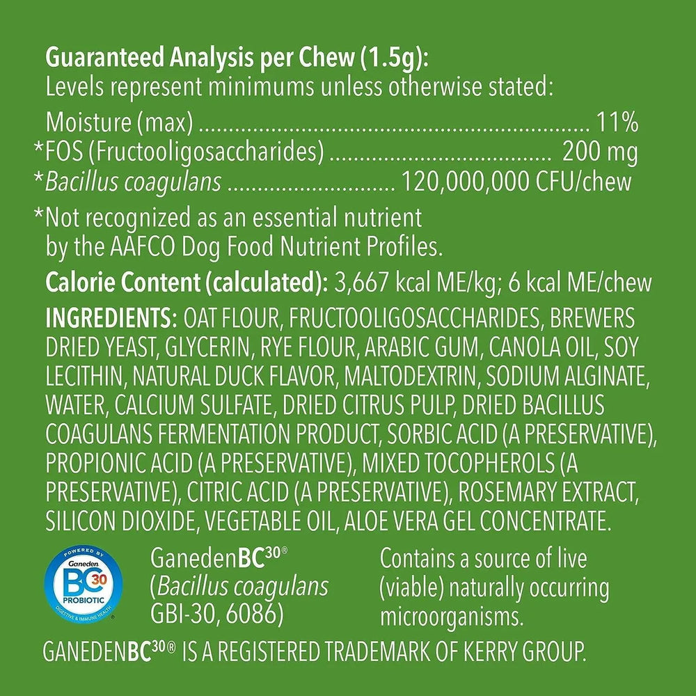 WAG - Wag Probiotic Supplement Chews for Dogs Natural Duck Flavor 90 Masticables - The Red Vitamin MX - Probióticos Para Perros - {{ shop.shopifyCountryName }}