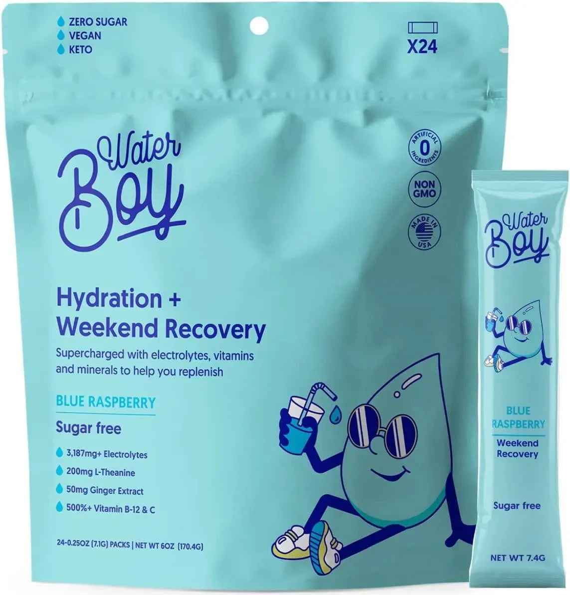WATER BOY - Waterboy Weekend Recovery 3,187Mg Electrolyte Powder 24 Paquetes - The Red Vitamin MX - Suplementos Alimenticios - {{ shop.shopifyCountryName }}