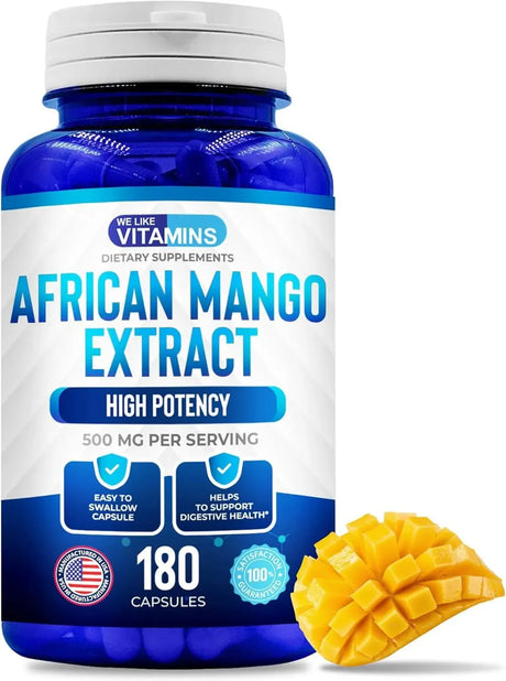 WE LIKE VITAMINS - We Like Vitamins African Mango Extract 500Mg. 180 Capsulas - The Red Vitamin MX - Suplementos Alimenticios - {{ shop.shopifyCountryName }}