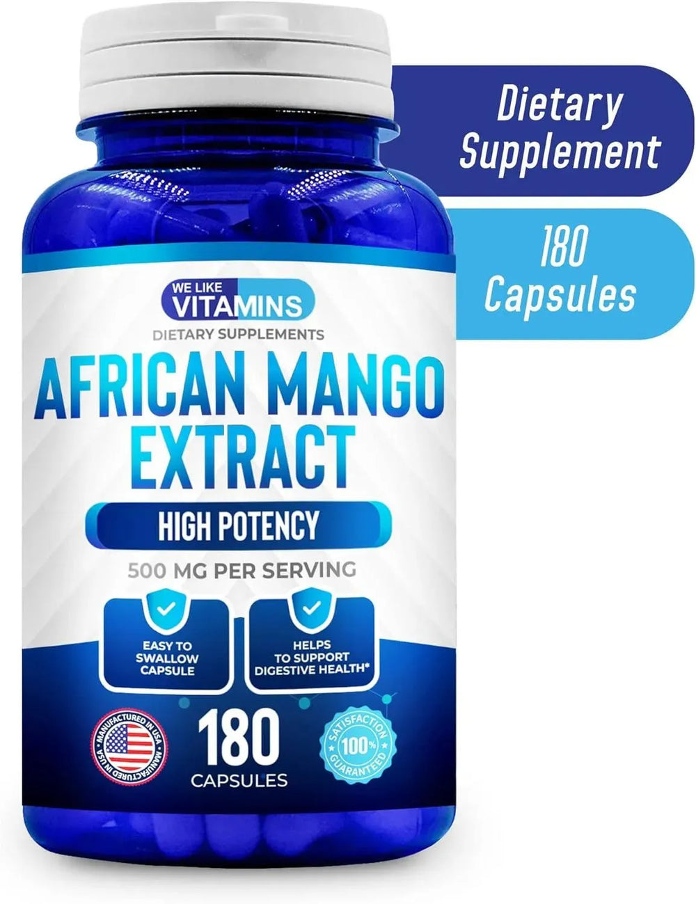 WE LIKE VITAMINS - We Like Vitamins African Mango Extract 500Mg. 180 Capsulas - The Red Vitamin MX - Suplementos Alimenticios - {{ shop.shopifyCountryName }}